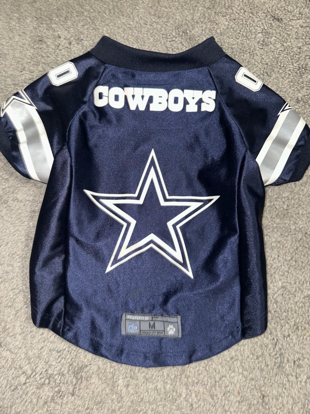 NFL Dallas Cowboys Navy and White Pet Jersey
